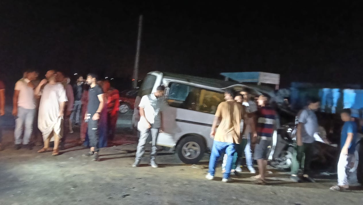 في حادث أليم.. مصرع وإصابة 20 راكبًا على الطريق الدولي الساحلي بكفر الشيخ